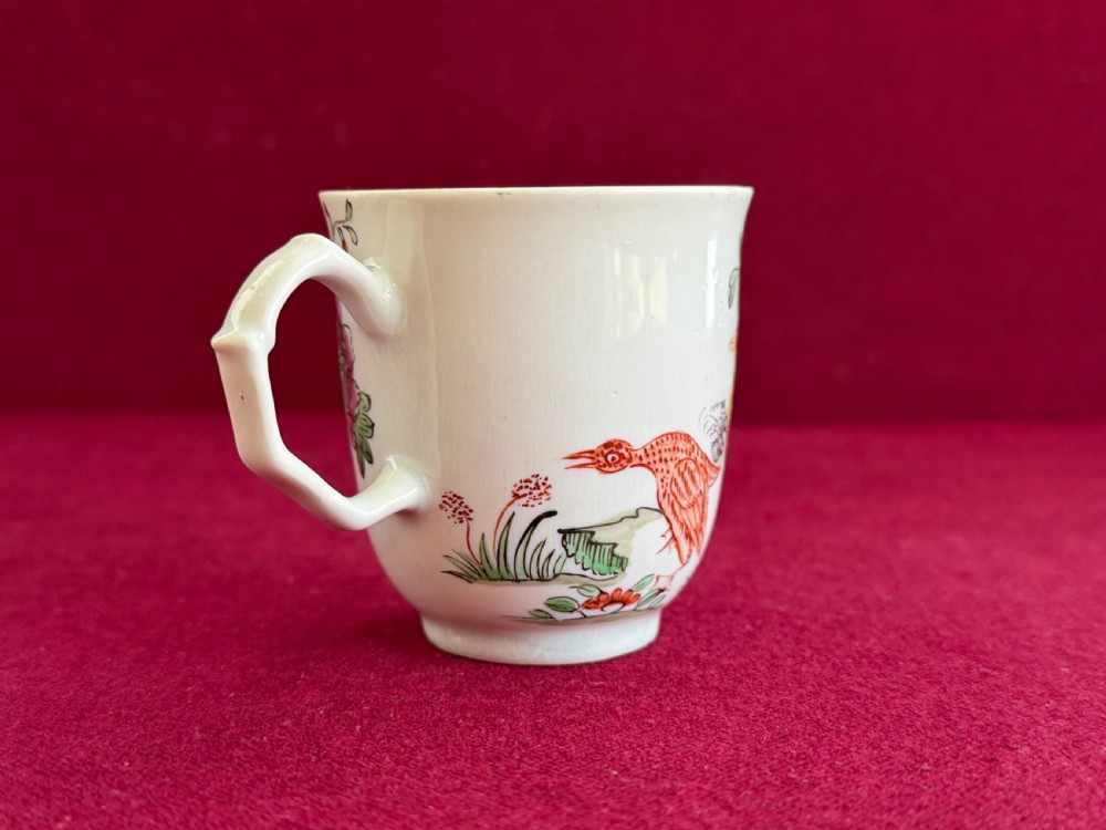 A Longton Hall Porcelain Coffee Cup in 'Goose' Pattern c.1757-60 View VIII