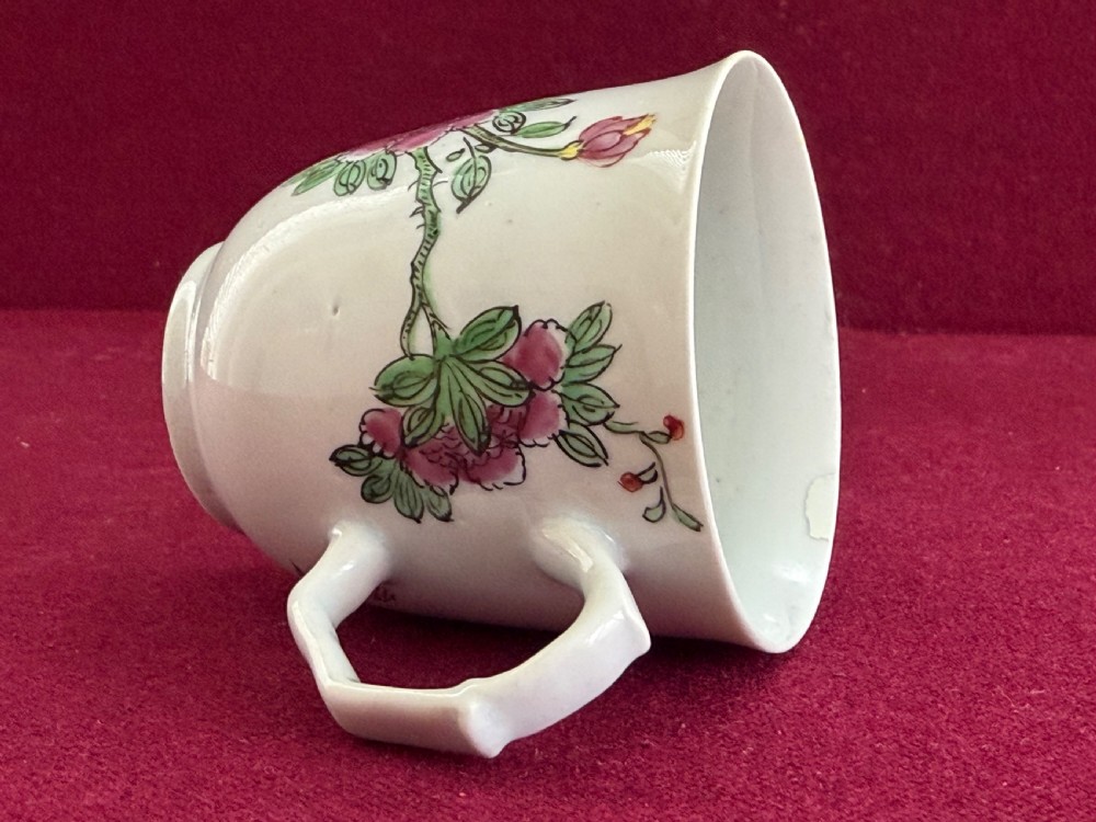 A Longton Hall Porcelain Coffee Cup in 'Goose' Pattern c.1757-60 View XI