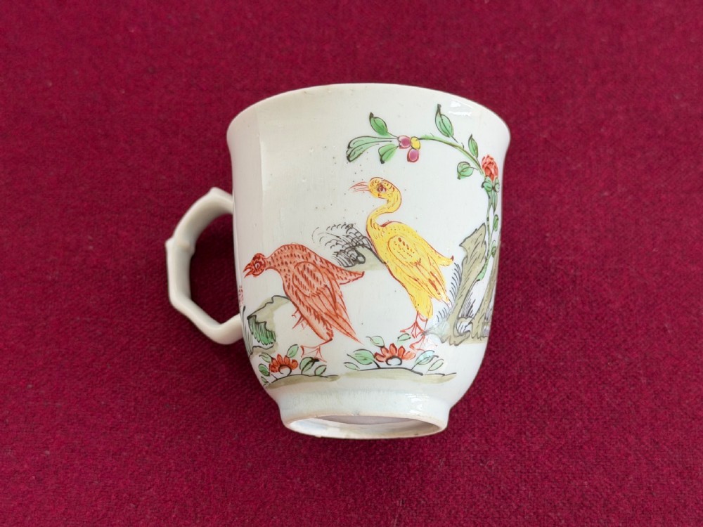 A Longton Hall Porcelain Coffee Cup in 'Goose' Pattern c.1757-60 View XIII
