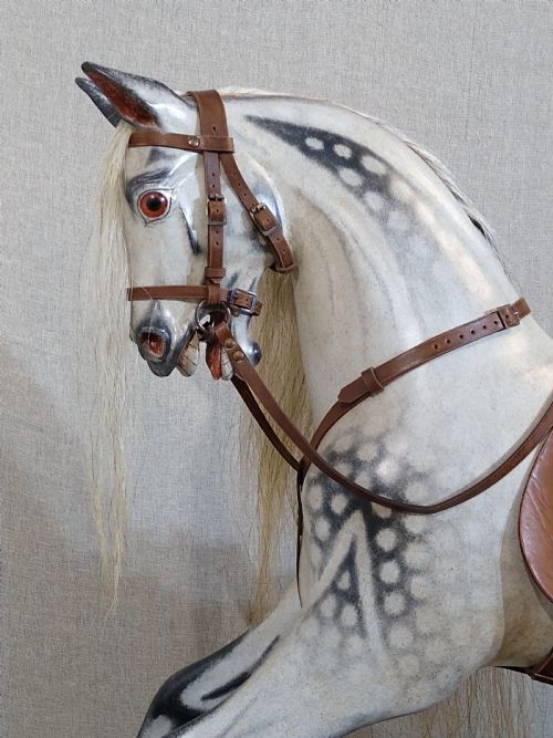 ANTIQUE ROCKING HORSE FH AYRES C1920 - ADDITIONAL PHOTO 1
