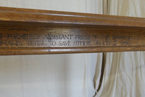 FINE HISTORIC ANTIQUE OAK CONSOLE SIDE HALL TABLE C 1920 - ADDITIONAL PHOTO 3