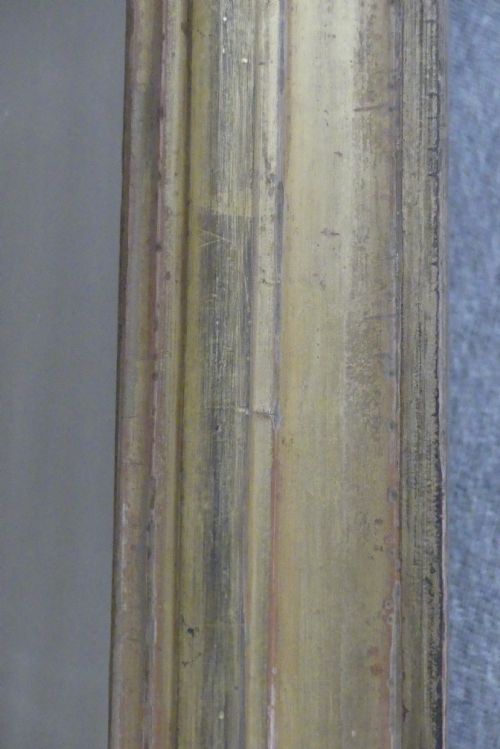 LARGE ANTIQUE GILT OVERMANTLE MIRROR C1880 - ADDITIONAL PHOTO 3