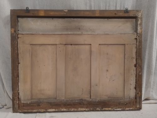 LARGE ANTIQUE PARCEL GILT OVERMANTLE MIRROR C1820 - ADDITIONAL PHOTO 1