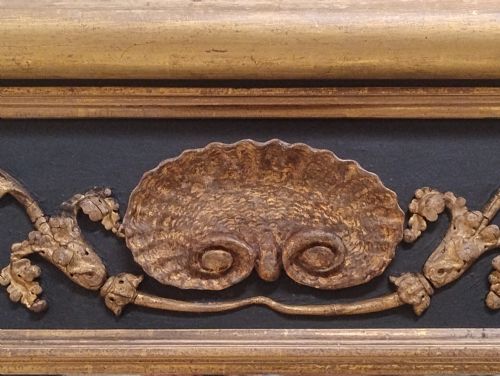 LARGE ANTIQUE PARCEL GILT OVERMANTLE MIRROR C1820 - ADDITIONAL PHOTO 3