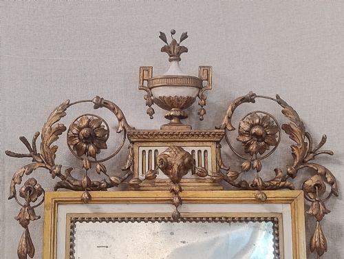 ADAM REVIVAL PARCEL GILT PIER GLASS WALL MIRROR C1900 - ADDITIONAL PHOTO 3