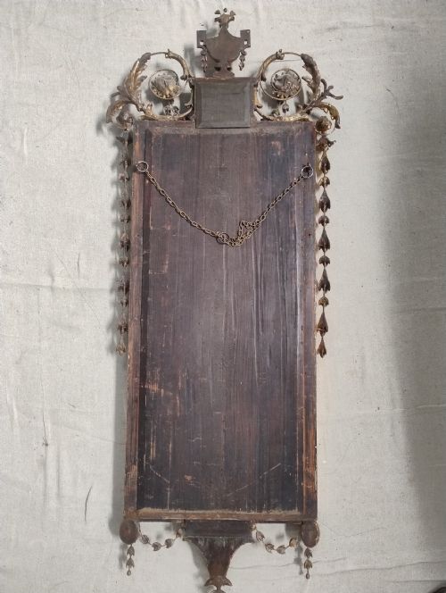 ADAM REVIVAL PARCEL GILT PIER GLASS WALL MIRROR C1900 - ADDITIONAL PHOTO 4