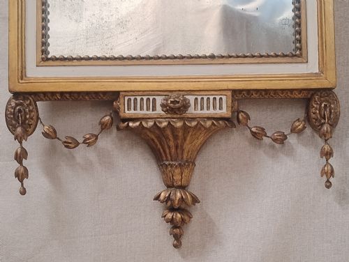 ADAM REVIVAL PARCEL GILT PIER GLASS WALL MIRROR C1900 - ADDITIONAL PHOTO 5