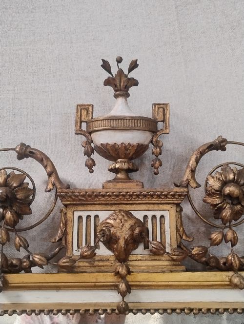 ADAM REVIVAL PARCEL GILT PIER GLASS WALL MIRROR C1900 - ADDITIONAL PHOTO 6