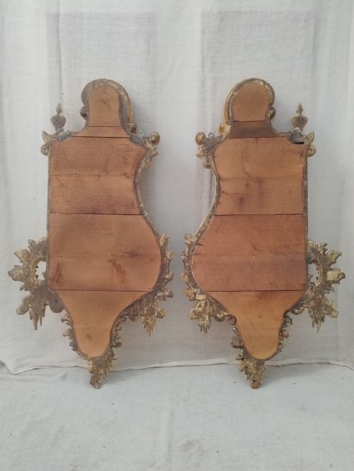 FINE PAIR OF ANTIQUE MIRRORS CHIPPENDALE REVIVAL C1880 - ADDITIONAL PHOTO 6