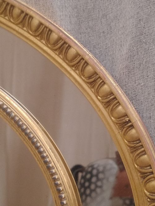 LARGE ANTIQUE MIRROR - ADDITIONAL PHOTO 2