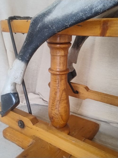 VERY LARGE ANTIQUE ROCKING HORSE FHAYRES C1890 - ADDITIONAL PHOTO 10