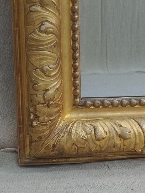 LARGE FRENCH 181CM TALL ANTIQUE GILT MIRROR C1870 - ADDITIONAL PHOTO 3