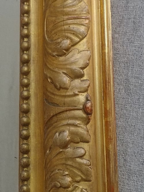 LARGE FRENCH 181CM TALL ANTIQUE GILT MIRROR C1870 - ADDITIONAL PHOTO 7