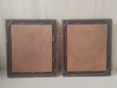 LARGE PAIR OF ANTIQUE MIRRORS PARCEL GILT C1880 - ADDITIONAL PHOTO 1
