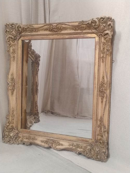 LARGE PAIR OF ANTIQUE MIRRORS PARCEL GILT C1880 - ADDITIONAL PHOTO 7