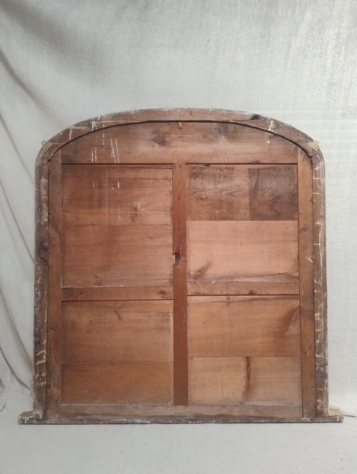 LARGE ANTIQUE GILT OVERMANTLE MIRROR C1870 - ADDITIONAL PHOTO 1