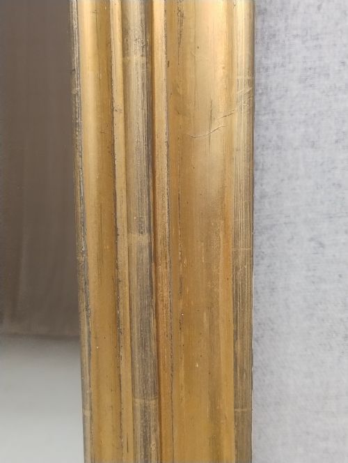 LARGE ANTIQUE GILT OVERMANTLE MIRROR C1870 - ADDITIONAL PHOTO 4