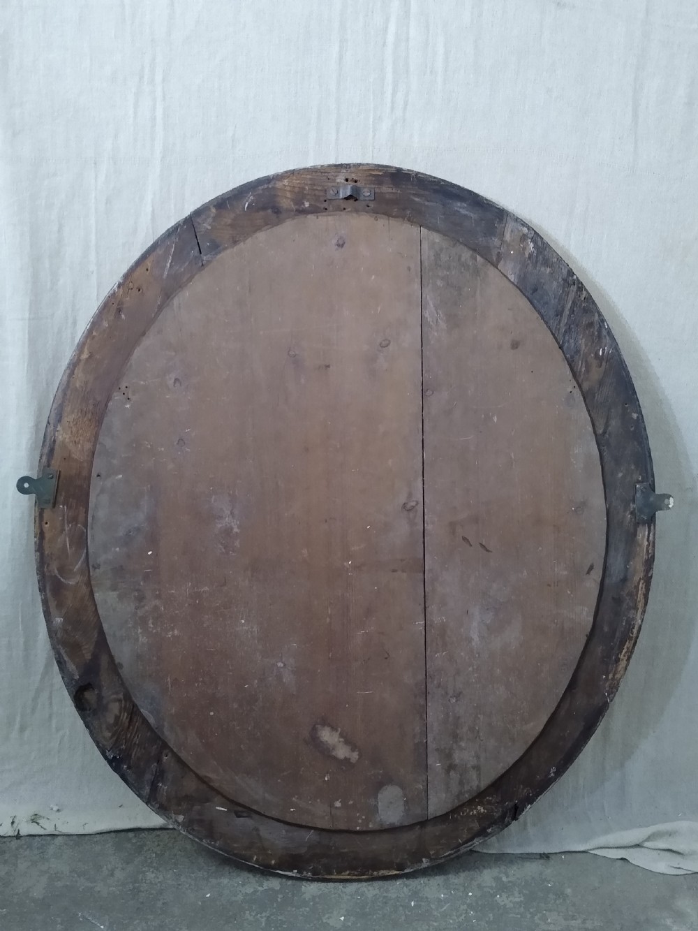 Charles II Antique Silver Gilt Oval Wall Mirror c1670 View VIII
