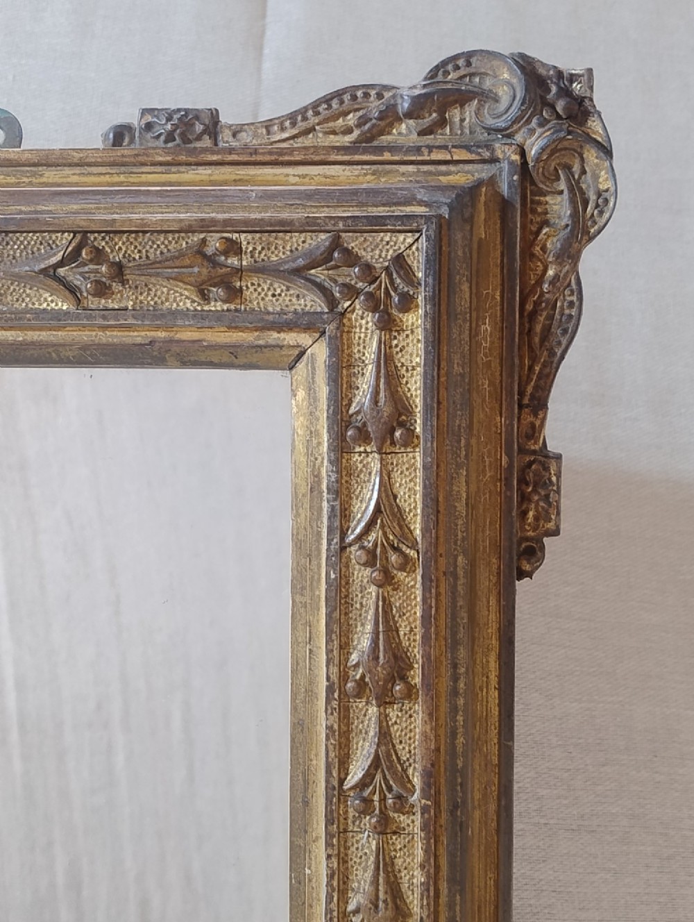 Large Antique Gilt Overmantle Mirror c1880 View VI
