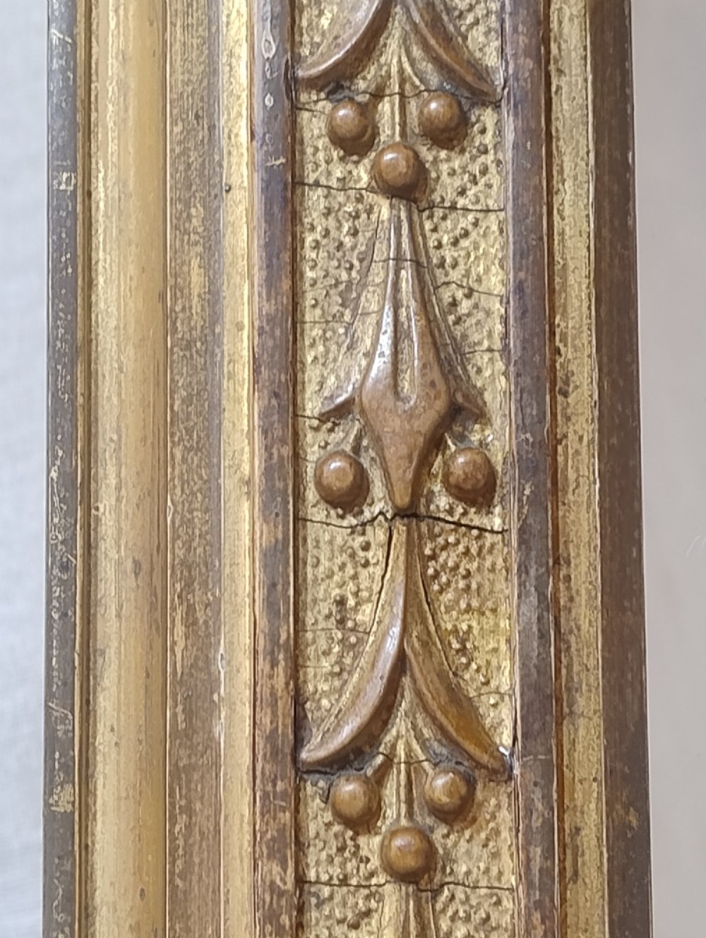 Large Antique Gilt Overmantle Mirror c1880 View VIII