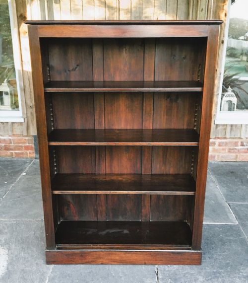 Edwardian Mahogany Open Bookcase