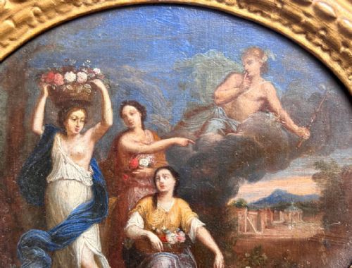 fig 2. Late 17th Century Dutch Painting of Mercury Appearing to Herse from Ovid's Metamorphoses, Circle of Gerard Hoet (1648–1733)