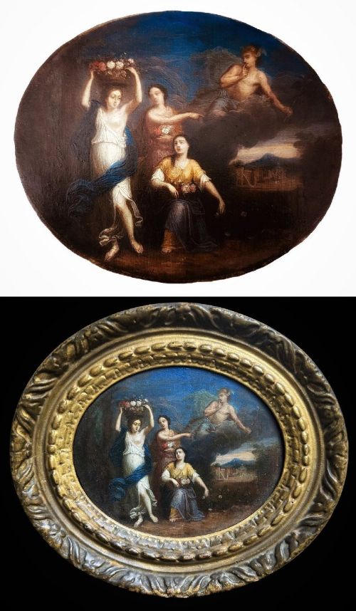 fig 4. Late 17th Century Dutch Painting of Mercury Appearing to Herse from Ovid's Metamorphoses, Circle of Gerard Hoet (1648–1733)