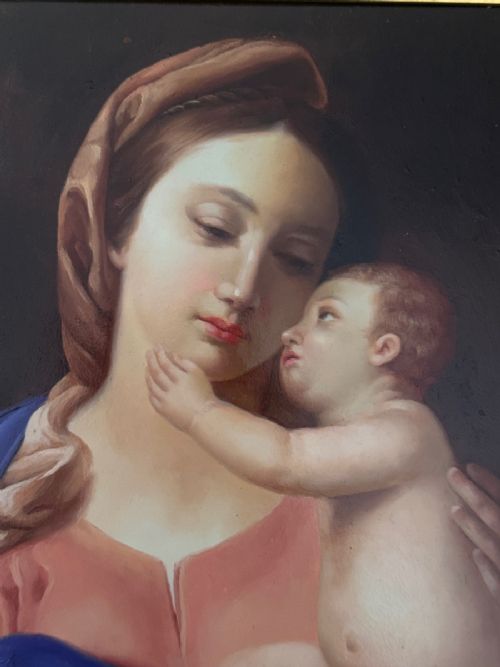 fig 2. (XX) Continental School Painting of the Virgin and Child, After Pompeo Batoni (1708–1787)
