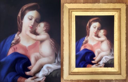 fig 3. (XX) Continental School Painting of the Virgin and Child, After Pompeo Batoni (1708–1787)