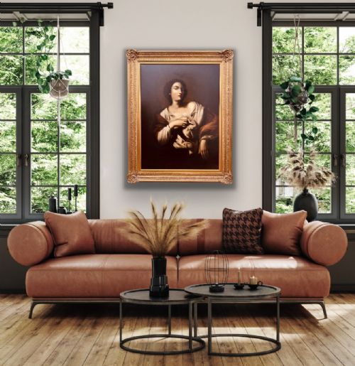 fig 2. Portrait Of Saint Agatha, 19th Century Italian School, After Francesco Guarino (1611–1654)
