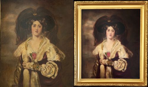A PORTRAIT OF JULIA PEEL AFTER SIR THOMAS LAWRENCE 17691830 - ADDITIONAL PHOTO 1