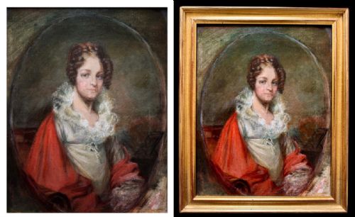 PORTRAIT SKETCH OF A YOUNG LADY FRANK MOSS BENNETT 18741952 - ADDITIONAL PHOTO 2