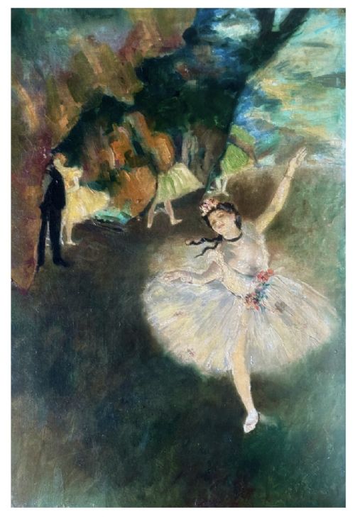 fig 1. Painting L'Étoile (The Star), After Edgar Degas (1834-1917)
