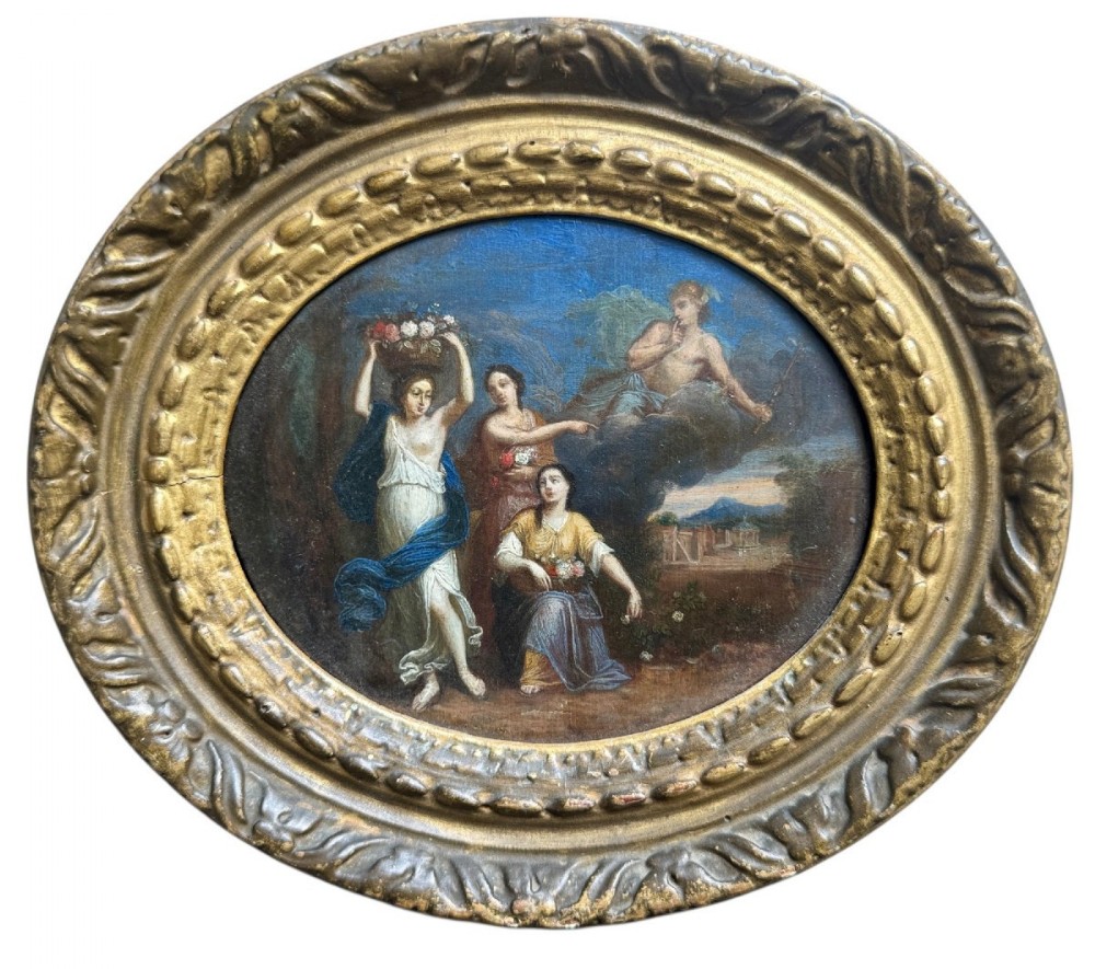 Late 17th Century Dutch Painting of Mercury Appearing to Herse from Ovid's Metamorphoses, Circle of Gerard Hoet (1648–1733)