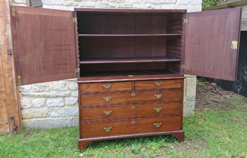 18TH CENTURY CAMPAIGN LINEN PRESS - ADDITIONAL PHOTO 2