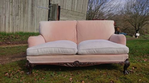 antique sofa by howard and sons of london - CATEGORY: ANTIQUE SOFAS - DATED EDWARDIAN