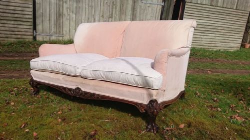 ANTIQUE SOFA BY HOWARD AND SONS OF LONDON - ADDITIONAL PHOTO 1