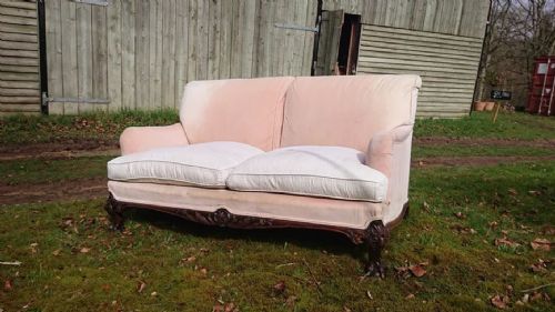 ANTIQUE SOFA BY HOWARD AND SONS OF LONDON - ADDITIONAL PHOTO 2