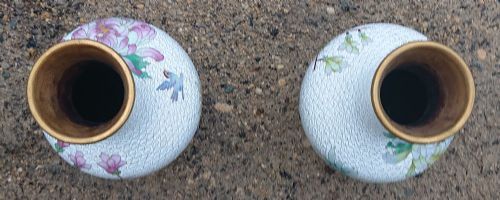 TWO CLOISONEE VASES - ADDITIONAL PHOTO 4