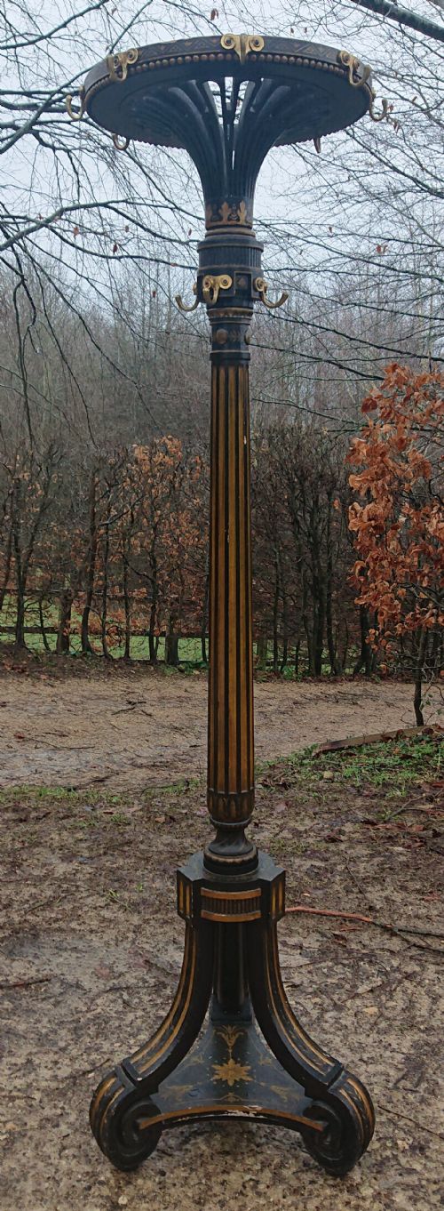 VERY WELL PRESERVED GOOD SCALE AND FINE QUALITY HATSTAND IN THE ITALIANATE STYLE - ADDITIONAL PHOTO 1
