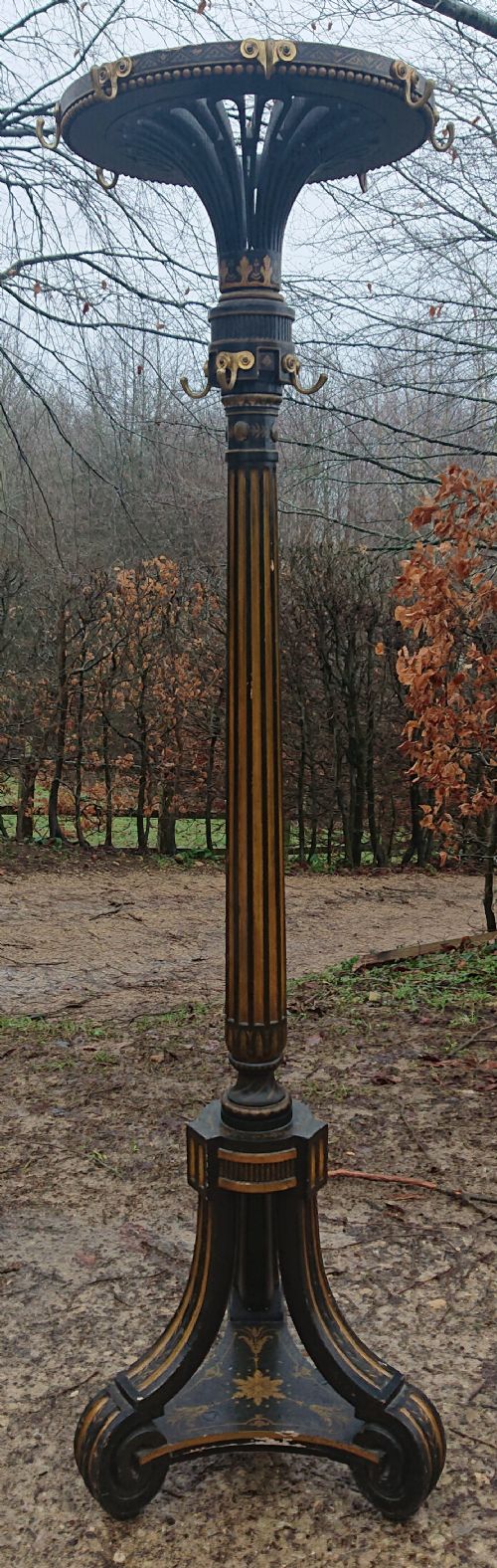 VERY WELL PRESERVED GOOD SCALE AND FINE QUALITY HATSTAND IN THE ITALIANATE STYLE - ADDITIONAL PHOTO 2