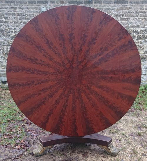 19TH CENTURY MAHOGANY CENTRE TABLE - ADDITIONAL PHOTO 4