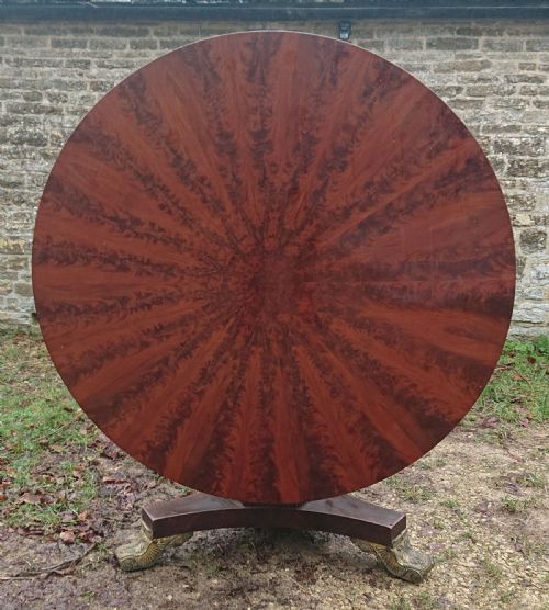 19TH CENTURY MAHOGANY CENTRE TABLE - ADDITIONAL PHOTO 5