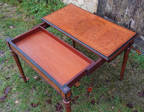 19TH CENTURY AMBOYNA CARD TABLE ATTRIBUTED TO GREGORY AND CO REGENT STREET LONDON - ADDITIONAL PHOTO 9