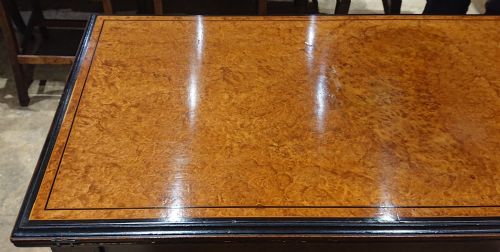 19TH CENTURY AMBOYNA CARD TABLE ATTRIBUTED TO GREGORY AND CO REGENT STREET LONDON - ADDITIONAL PHOTO 18