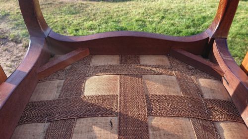 EARLY NINETEENTH CENTURY CABRIOLE LEG STOOL - ADDITIONAL PHOTO 8