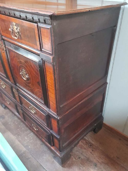 OYSTER VENEER CHEST OF DRAWERS - ADDITIONAL PHOTO 7