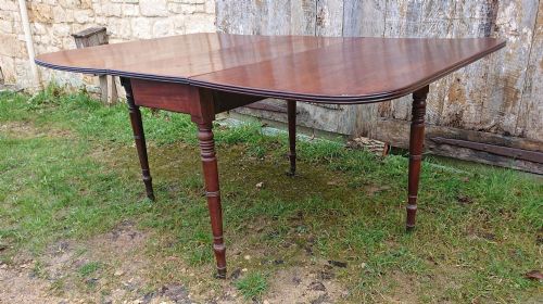 EARLY 19TH CENTURY MAHOGANY FOLDING DINING TABLE - ADDITIONAL PHOTO 3