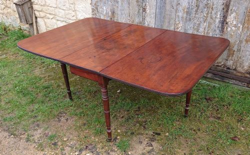 EARLY 19TH CENTURY MAHOGANY FOLDING DINING TABLE - ADDITIONAL PHOTO 4
