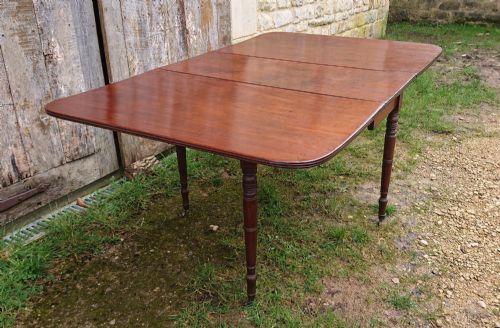 EARLY 19TH CENTURY MAHOGANY FOLDING DINING TABLE - ADDITIONAL PHOTO 5